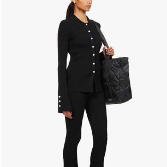 Le Ore Rimini Collared Ribbed Knit Cardigan Size Small - Picture 2 of 12